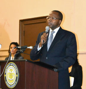 Kings County District Attorney Kenneth Thompson was in Coney Island last night.