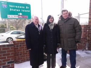 From left Sen. Marty Golden, and Assembly members Nicole Malliotakis and Alec Brook-Krasny
