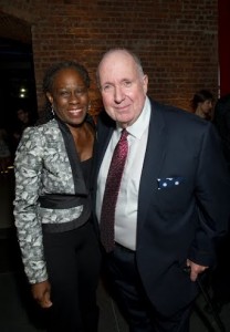 New York City First Lady Chirlane McCray and Brooklyn Museum Director Arnold Lehman.