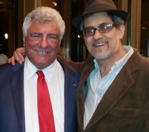 Kings County Democratic Party Chair Frank Seddio, left, with Kings County Politics founder Stephen Witt