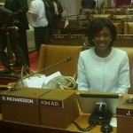 Newly elected Assemblywoman Diana Richardson on the assembly floor.