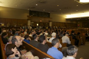 An overflow crowd Came to the Town Hall meeting on the Iran accord.