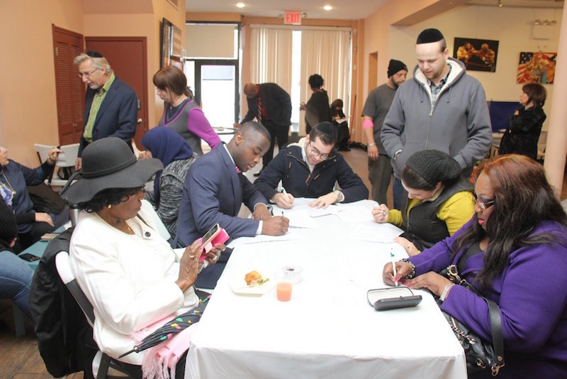 Brooklyn residents of every religion, race and culture donated blood this weekend at The Bridge Multicultural & Advocacy Project on Flatbush Avnue. 