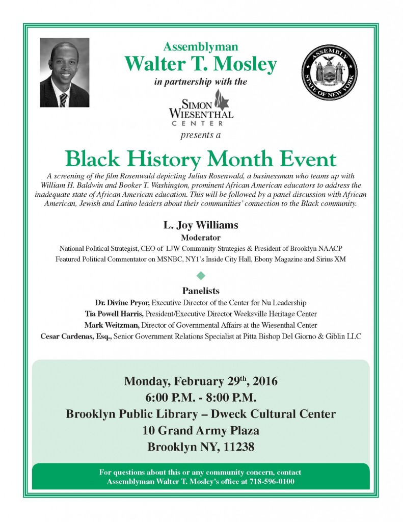 Mosley FLYR Black History Month Observance 2016