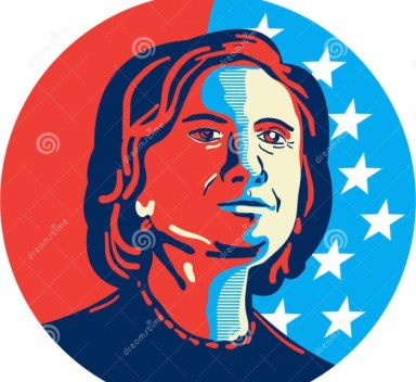 hillary-clinton-american-elections-illustration-showing-stylized-stencil-portrait-democrat-presidential-candidate-looking-up-52785339