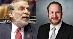 Assemblyman Dov Hikind, left, and City Councilman David Greenfield, right.
