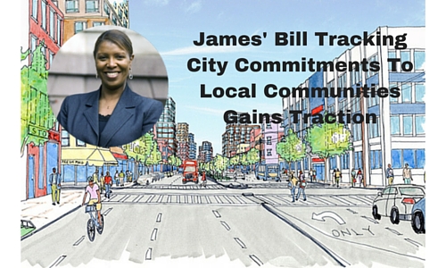 James’ Bill Tracking City Commitments To Local Communities Gains Traction