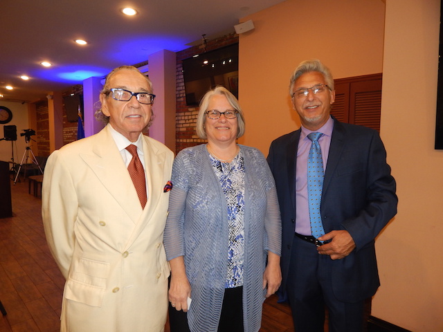 Attorney Sanford Rubenstein, Assemblywoman Helene Weinstein and Bridge Multicultural Advocacy Founder and President Mark Meyer Appel. 