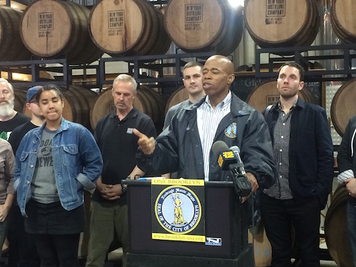 Adams Addressing Brooklyn Craft Beverage Industry Leaders