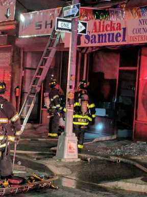 June 18 Fire At Alicka Ampry-Samuel Campaign Headquarters-Photo Courtesy of Ampry-Samuel Facebook Post