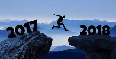 2017 Jumping Happy New Year 2018 New Year Design