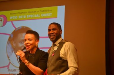 Majority Leader, Laurie Cumbo and City Councilman Jumaane Williams at the 5th Annual Women of Distinction Awards Ceremony. Photo Credit. Michael Wright.