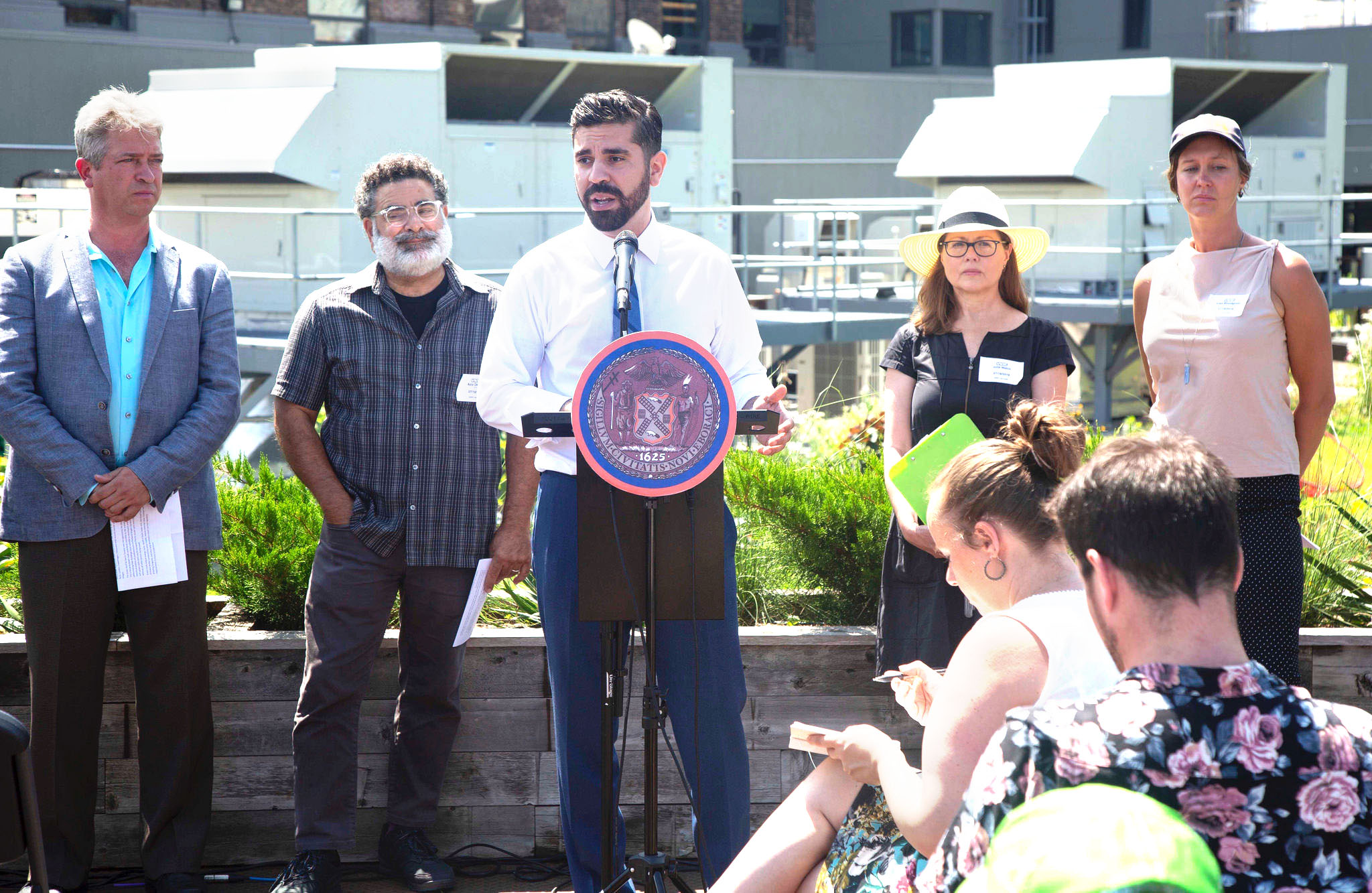 Espinal Press Conference Green Roof