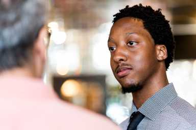 Eric Young, a Pharmacy major at St. John's University (Photo by Tsubasa Berg)
