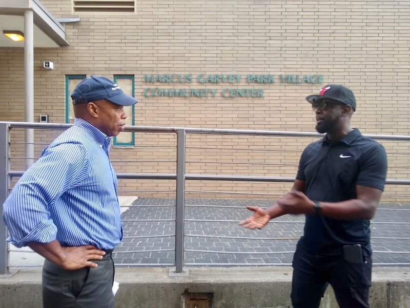 20190910 BP and Bolden in Front of Community Center