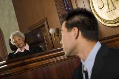 12736689 – witness in front of judge in court