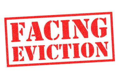 FACING EVICTION Rubber Stamp