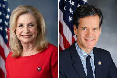 Carolyn Maloney (L) and Brad Hoylman (R)