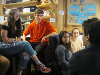 Patel Meets With Students Before March for Our Lives Rally. Photo Credit. Brandon Jordan.
