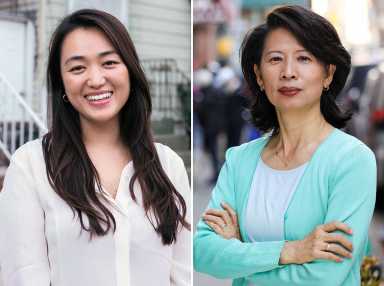 Two headshots: Julie Won and Jenny Low