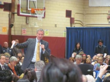 Mayor-Bill-de-Blasio-at-his-52nd-Town-Hall-in-Jackson-Heights-on-Wednesday-March-28-2018-e1522313486297