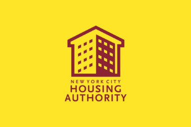 NYCHA Logo with bright yellow background