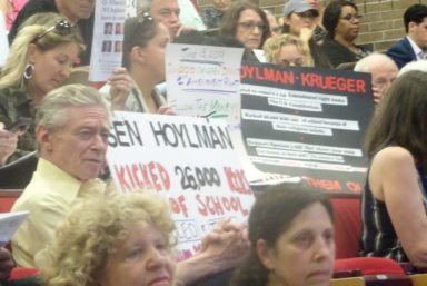 Protesters refuse to let Brad Hoylman and Liz Krueger off the hook for Bill S2994. Photo by William Engel