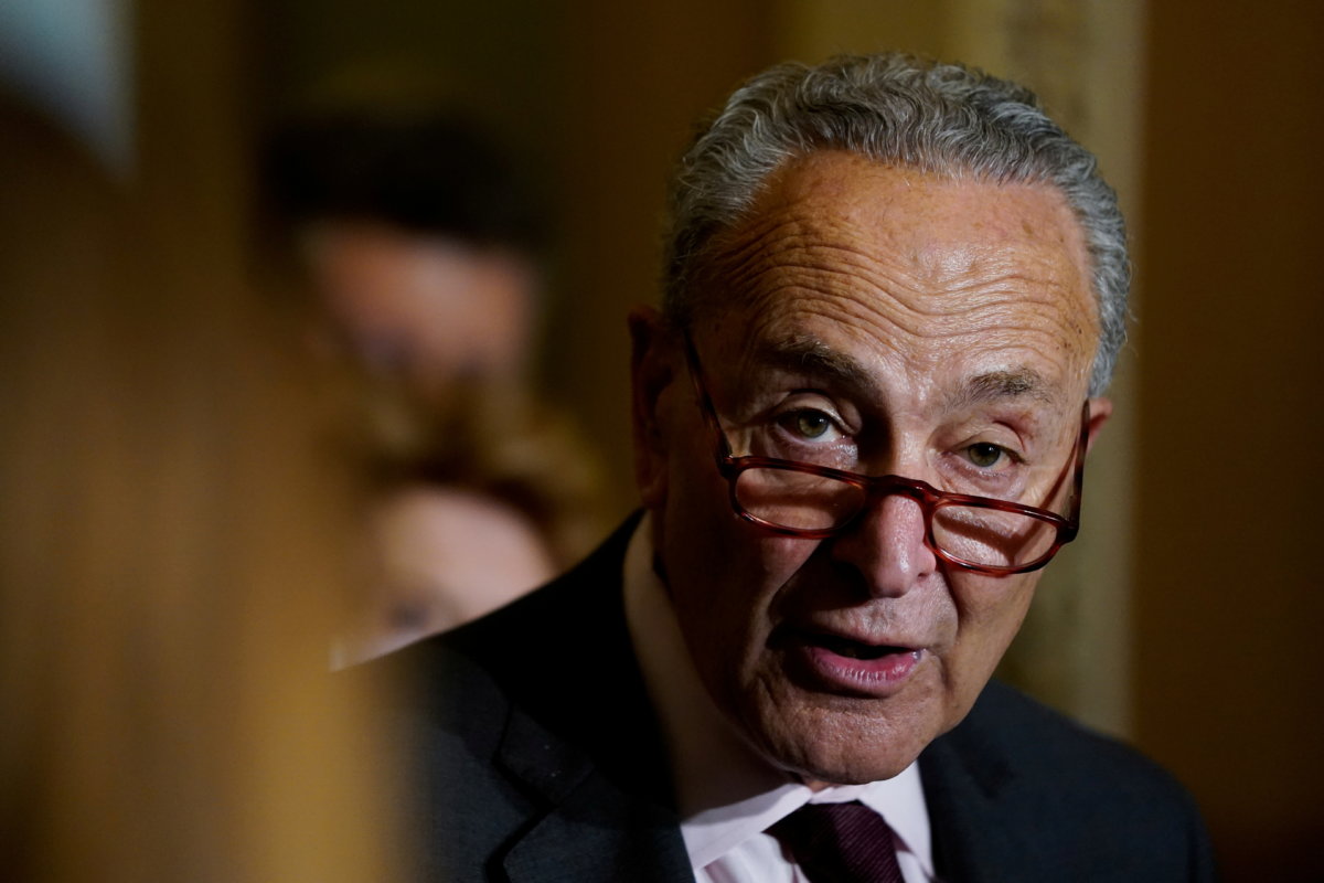FILE PHOTO: U.S. Senate Democrats hold weekly policy lunch at U.S. Capitol in Washington