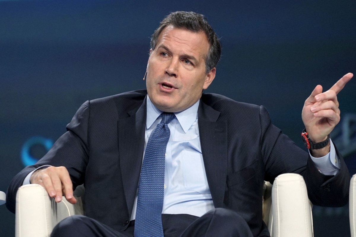 FILE PHOTO: David McCormick, President Bridgewater Associates, speaks on a panel at the annual Skybridge Alternatives Conference (SALT) in Las Vegas