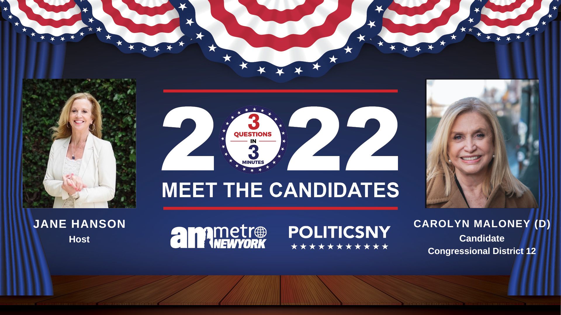 2022 Meet The Candidates: Carolyn B. Maloney For Congressional District 12