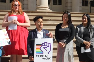 Lawmakers, labor leaders tout funding for LGBTQ employment program