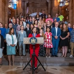 Hochul Unveils Portrait Carving Immortalizing Justice Ruth Bader Ginsburg