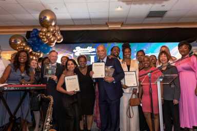 Small-Business-honorees-on-stage-with-the-Brooklyn-Democratic-Party-Chair-and-District-Leaders