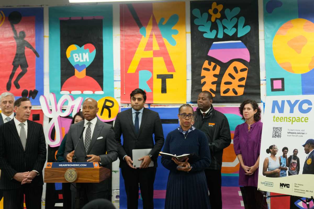 New York City Mayor Eric Adams New York City Mayor Eric Adams and New York City Department of Health and Mental Hygiene (DOHMH) Commissioner Dr. Ashwin Vasan announce “TeenSpace”
